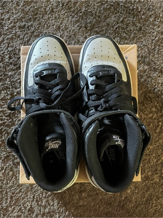 Nike Other - Nike Air Force 1 Black and Gray High-Top Sneakers with Strap - Style DV3908-900